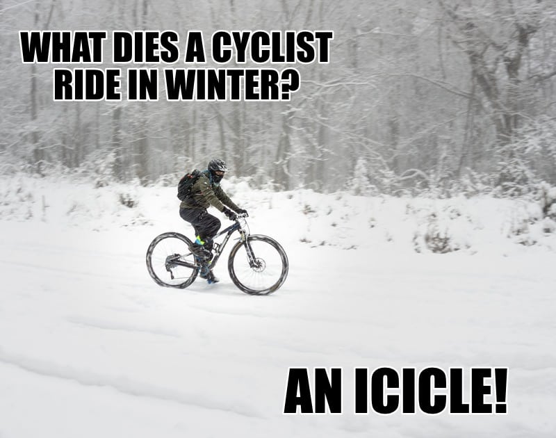 Funny Jokes - During the winter, what do cyclists ride?