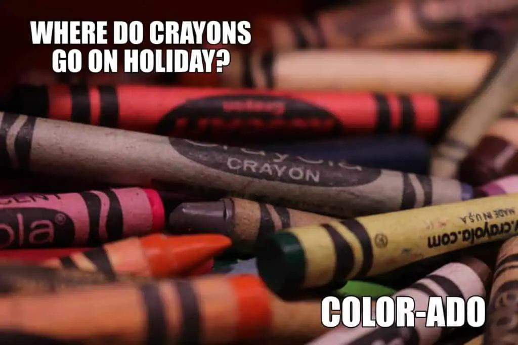 Where do crayons go on holiday Color ado
