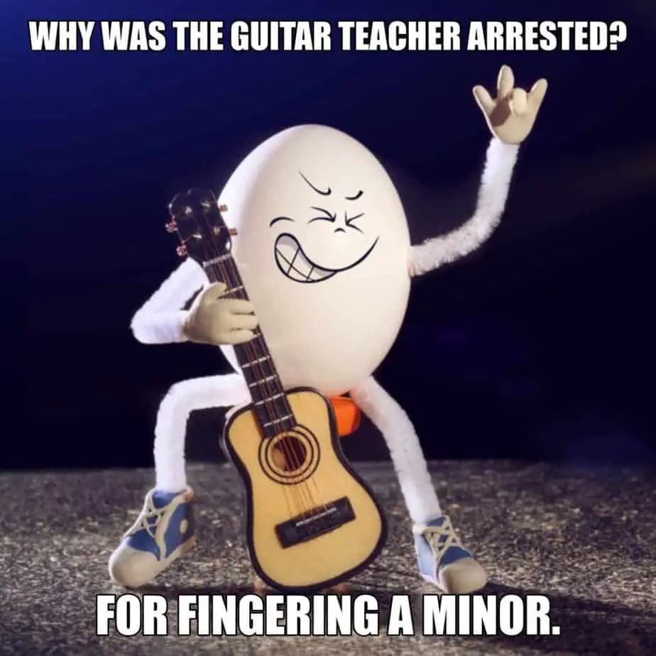 Why was the guitar teacher arrested For fingering a minor