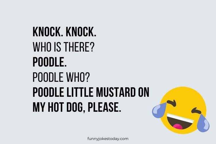 Knock Knock Jokes - Knock. Knock. Who is there? Poodle. 