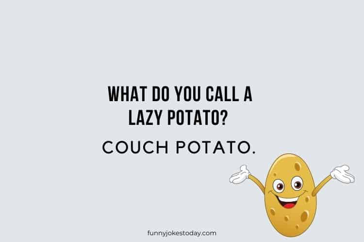 What do you call a lazy potato Couch Potato.